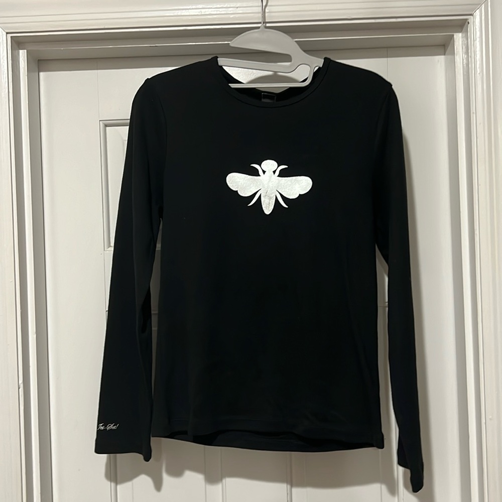 My Flat in London silver bee long sleeved shirt with cuff detail